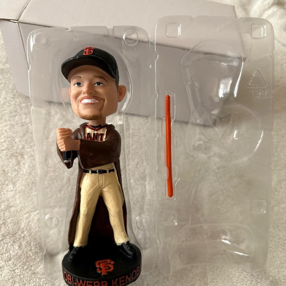 San Francisco SF Giants Star Wars Jedi Obi Webb Kenobi Bobblehead | MLB Baseball